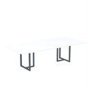 Ver imagem 1 de Mesa de Reunião Retangular 200x90cm MR2000P25TUB Branco/Grafito