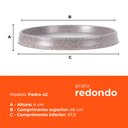 Ver imagem 3 de Prato Redondo 42 Pedra Afort