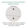 Kit 3 Peças com Escrivaninha Minimalista com 1 Gaveta Slim, Gaveteiro Organizador e Armário Moderno - 16