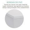Kit 3 Peças com Escrivaninha Minimalista com 1 Gaveta Slim, Gaveteiro Organizador e Armário Moderno - 15
