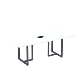 Mesa de Reunião Retangular com Power Box 200x90cm Mr2000p25tub - 2