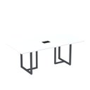 Ver imagem 1 de Mesa de Reunião Retangular com Power Box 200x90cm MR2000P25TUB Branco/Grafito