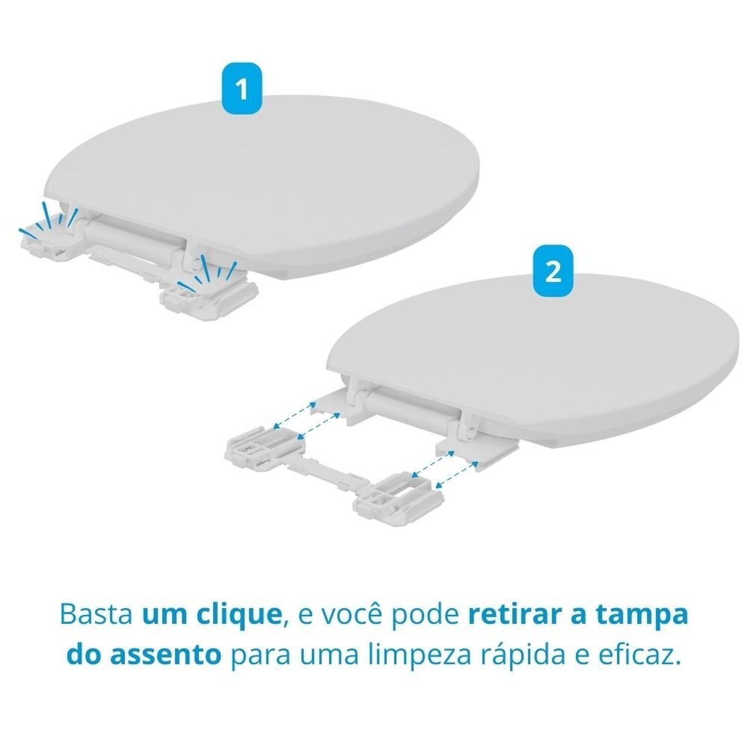 Assento Almofadado 3 em 1 com Fechamento Suave e Fácil Remoção Astra - 7