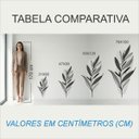 Ver imagem 2 de Adesivo Floral Boho Cinza Estilo Nórdico 63x120 Minimalista Mod.03
