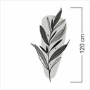 Ver imagem 4 de Adesivo Floral Boho Cinza Estilo Nórdico 63x120 Minimalista Mod.03