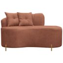 Ver imagem 1 de Sofá Namoradeira Orgânico Grécia 2 Lugares 145cm Bouclê:bouclê Terracota