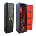 Ver imagem 1 de Cofre de 130x38x36 para 14 Armas (05) Longas e (09) Curtas com Coldres Cr Cac Eb Preto Forrado com C