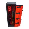 Cofre de 130x38x36 para 14 Armas (05) Longas e (09) Curtas com Coldres Cr Cac Eb Preto Forrado com C - 4