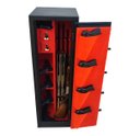 Ver imagem 4 de Cofre de 130x38x36 para 14 Armas (05) Longas e (09) Curtas com Coldres Cr Cac Eb Preto Forrado com C