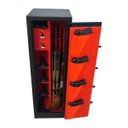 Ver imagem 4 de Cofre de 130x38x36 para 14 Armas (05) Longas e (09) Curtas com Coldres Cr Cac Eb Preto Forrado com C