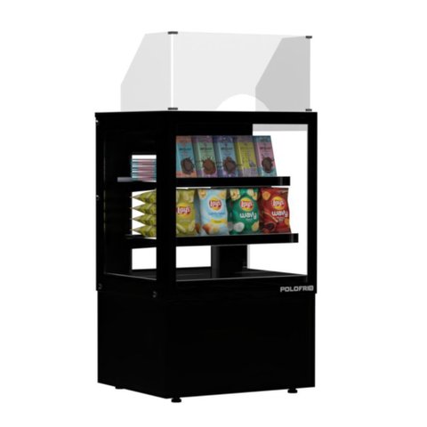 Balcão Caixa Gourmet 0,71m 6218 Preto Polofrio 220V