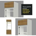 Ver imagem 4 de Armário De Cozinha 310cm Branco/Rustic02 Branco/Rustic
