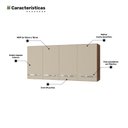 Ver imagem 5 de Armário Aéreo Cozinha Marah 118cm 04 Portas Savana Off White - Desk Design