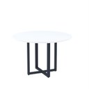 Ver imagem 1 de Mesa de Reunião Redonda 100cm MRR1100P25TUB Branco/Azul Delrei