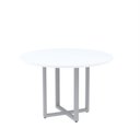 Ver imagem 1 de Mesa de Reunião Redonda 100cm MRR1100P25TUB Branco/Cinza