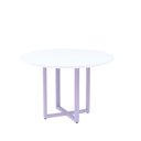 Ver imagem 1 de Mesa de Reunião Redonda 100cm MRR1100P25TUB Branco/Lilás