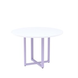 Mesa de Reunião Redonda 100cm Mrr1100p25tub - 2