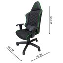 Ver imagem 3 de Cadeira Escritório Gamer Corino com Relax Preto/Verde