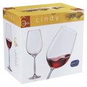 Ver imagem 2 de Bohemia Cindy Taça Vinho 25x9x9cm 450ml Cristal Transp 6pç