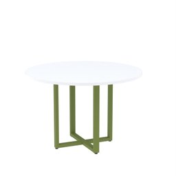 Mesa de Reunião Redonda 100cm Mrr1100p25tub - 2
