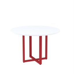 Mesa de Reunião Redonda 100cm Mrr1100p25tub - 2