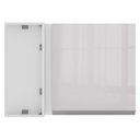 Ver mais imagens de Armário Aéreo de Canto Madesa Acordes 100% MDF 1 Porta Branco Brilho Cor:Branco