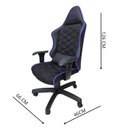 Ver imagem 3 de Cadeira Escritório Gamer Corino com Relax Preto/Azul