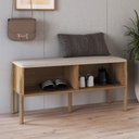 Ver imagem 2 de Sapateira Banco Hall de Entrada Pés Madeira Moss A03 Hanover Roble