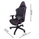 Ver imagem 3 de Cadeira Escritório Gamer Corino com Relax Preto/Rosa