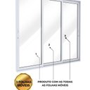 Ver imagem 5 de Porta de Alumínio de Correr Lateral 3 Folhas Móveis Vidro Temperado 235x250cm Lucasa Eccellente