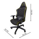 Ver imagem 3 de Cadeira Escritório Gamer Corino com Relax Preto/Amarelo