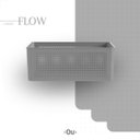 Ver imagem 2 de Cesto Flow Organizador Multiuso 34x27x15cm Chumbo