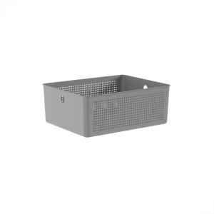 Cesto Flow Organizador Multiuso 34x27x15cm Chumbo