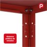 Estante Montável de Aço com 06 Prateleiras com Reforço Pandin 1,75 X 0,40 M Vermelho - 4