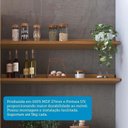 Ver imagem 7 de Cozinha Compacta Modulada 100% MDF 2 Peças 4 Portas Torre Quente e Tampo 194cm Vicenza Espresso Móveis Branco/Amêndoa