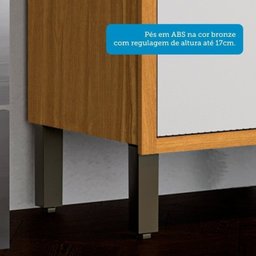 Cozinha Compacta 2 Peças com 4 Portas Torre Quente e Tampo 194cm 100% MDF Vicenza Espresso Móveis - 11