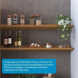 Cozinha Compacta 2 Peças com 4 Portas Torre Quente e Tampo 194cm 100% MDF Vicenza Espresso Móveis - 7