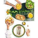 Ver imagem 5 de Kit 2 Bandeja Bambu Oval 24cm Travessa Ecokitchen - Mimo Style