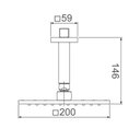 Ver imagem 2 de Ducha Lorenzetti Lorenquadra de Teto Rose Gold 5014 R16