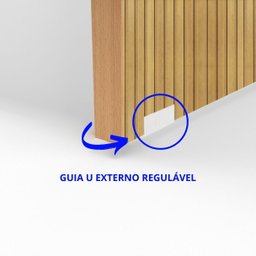 Trilho para Porta de Correr Roldana Aparente 1,60 Metros em Alumínio:escovado - 5