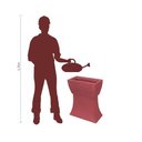 Ver mais imagens de Vaso Planta 50x25 Jardineira Floreira Suporte Polietileno BGPLASTICOS V550S VINHO BORDO 021
