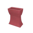 Ver imagem 7 de Vaso Planta 50x25 Jardineira Floreira Suporte Polietileno BGPLASTICOS V550S VINHO BORDO 021