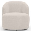 Ver imagem 5 de Sofá 3 Lugares 205cm com Poltrona Giratória Orgânica Heidy F04 Bouclê Bege - Lyam Decor