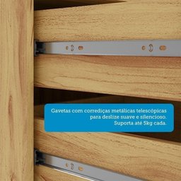 Cozinha Compacta 2 Peças com 4 Portas Torre Quente e Tampo 194cm 100% MDF Vicenza Espresso Móveis - 10