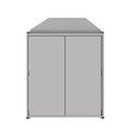 Ver imagem 7 de Mesa Escrivaninha 170cm X 60cm e Armário 2 Portas F5 Office Cor:cinza