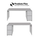 Ver mais imagens de Mesa Escrivaninha 170cm X 60cm e Armário 2 Portas F5 Office Cor:cinza