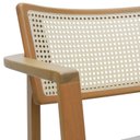 Ver imagem 6 de Banqueta Alta Bistrô Apollo com Braços Madeira Maciça Encosto Telinha Assento Anatômico Estofado Lin