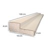 Moldura Externa Isopor (eps) com Revestimento Cimentício 10x4 Cm (kit 10 Unidades) - 2