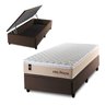 Cama Box Baú Solteirão Alford com Colchão Molas Ensacadas 96x203x73 Marrom - 2