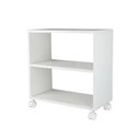 Ver imagem 5 de Mesinha Lateral de Apoio Branca Sala Quarto 50 X 47 X 25cm com Rodinhas